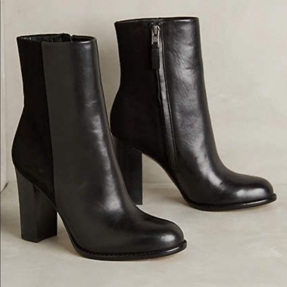 Sam Edelman Shoes - Sam Edelman Boots Reyes Leather & Suede Block Heel